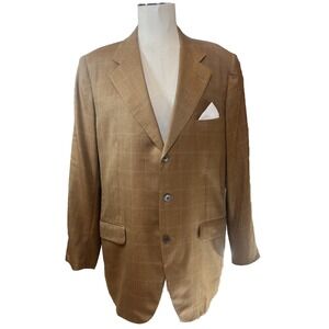 Vero Uomo BELFAST Cashmere Silk Blend Italy Made Size 44 Sport Coat Blazer